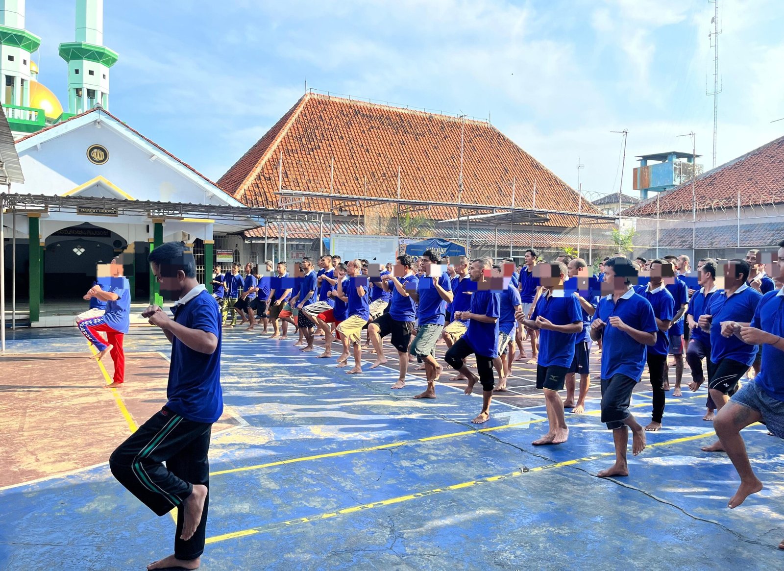 Senam Bersama, WBP Rutan Pekalongan Jaga Fisik dan Mental Tetap Prima - Teropong Rakyat