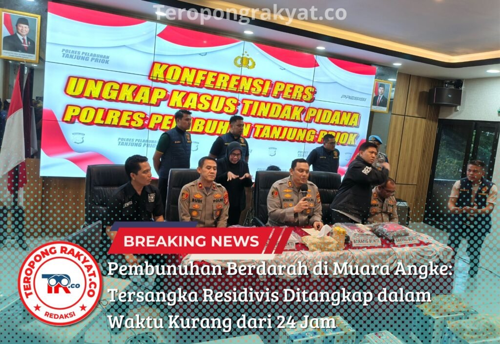Portal Berita Indonesia dan Dunia Terkini Hari Ini, Update Harian Terbaru, Terlengkap, Tajam, Aktual dan Berimbang. Pembunuhan Berdarah di Muara Angke: Tersangka Residivis Ditangkap dalam Waktu Kurang dari 24 Jam - Teropong Rakyat