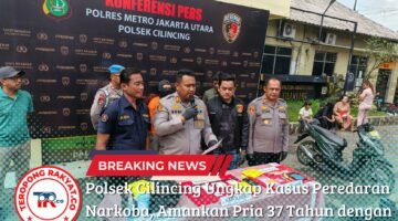 Polsek Cilincing Ungkap Kasus Peredaran Narkoba, Amankan Pria 37 Tahun dengan Barang Bukti Sabu Hampir Setengah Kilo