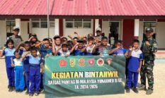 Yonarmed 11 Kostrad Tanamkan Nasionalisme di Sebatik Tengah