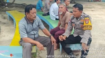 Bhabinkamtibmas Pulau Tidung Sambang Tokoh Masyarakat, Bahas Premanisme dan Himbau Warga Jauhi Judi Online