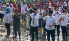 Polsek Kepulauan Seribu Utara Amankan Kunjungan Gubernur DKI Jakarta ke Pulau Kelapa, Tanam Mangrove hingga Serahkan Bibit Ikan