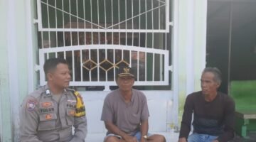Cegah Premanisme, Bhabinkamtibmas Pulau Lancang Sambang Tokoh Masyarakat Ajak Warga Jaga Kamtibmas
