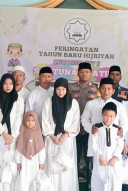 Brigadir Tulus Nugroho Hadiri Peringatan 1 Muharam dan Santunan Yatim Piatu di Pulau Lancang