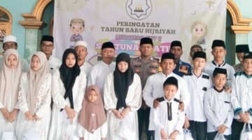 Brigadir Tulus Nugroho Hadiri Peringatan 1 Muharam dan Santunan Yatim Piatu di Pulau Lancang