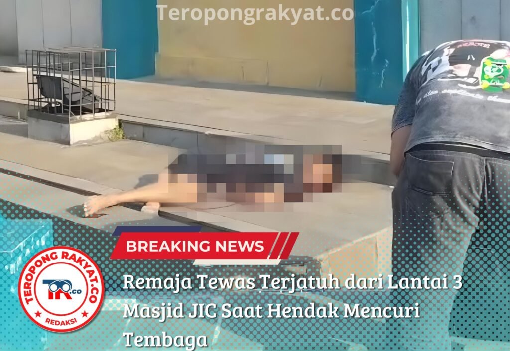 Remaja Tewas Terjatuh dari Lantai 3 Masjid JIC Saat Hendak Mencuri Tembaga - Teropong Rakyat