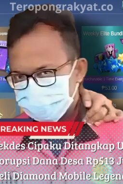 Sekdes Cipaku Ditangkap Usai Korupsi Dana Desa Rp513 Juta untuk Beli Diamond Mobile Legends