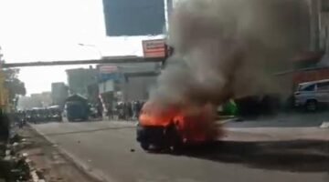Mobil Angkot Terbakar di Sukabumi, Diduga Angkut BBM Pertalite Ilegal dari SPBU Terdekat