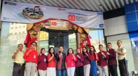 FOTO: BRI Branch Office Jakarta Hayam Wuruk antusias dalam mengikuti program DekorAksi HUT RI ke-80. (Dok. Istimewa).