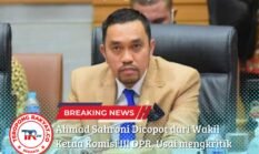 Ahmad Sahroni Dicopot dari Wakil Ketua Komisi III DPR, Usai mengkritik Pendemo