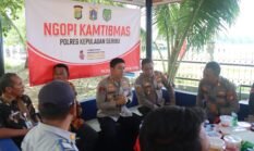 Kapolres Kepulauan Seribu Gelar Ngopi Kamtibmas di Pulau Kelapa, Ajak Warga Dukung Program Jaga Jakarta