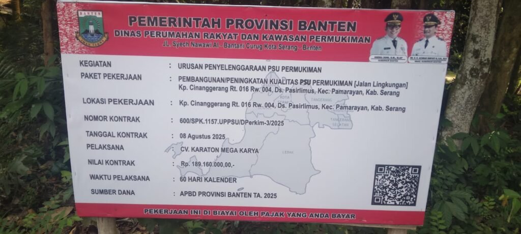 Portal Berita Indonesia dan Dunia Terkini Hari Ini, Update Harian Terbaru, Terlengkap, Tajam, Aktual dan Berimbang. CV Karaton Mega Karya Diduga Korupsi Proyek PSU di Kampung Cinangerang, Pasir Limus - Teropong Rakyat