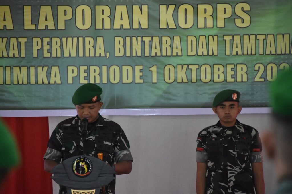 Dandim 1710/Mimika Pimpin Acara Korps Raport Kenaikan Pangkat Prajurit Kodim 1710/Mimika - Teropong Rakyat