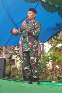 Kasdim 0818 Hadiri Istighosa dan Tabligh Akbar di Lokasi TMMD ke -126 di Desa Lebakharjo