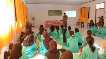 Satgas TMMD ke-126 Berikan Penyuluhan Bahaya Radikalisme dan Terorisme kepada Siswa SMA