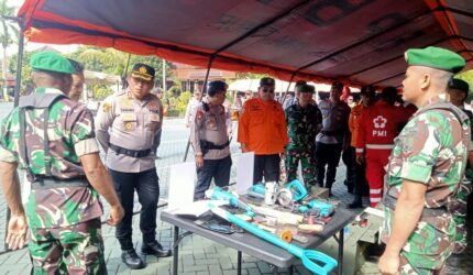 Danramil Kepanjen Hadiri Apel Gelar Kesiapan Tanggap Darurat Bencana di Polres Malang - Teropong Rakyat