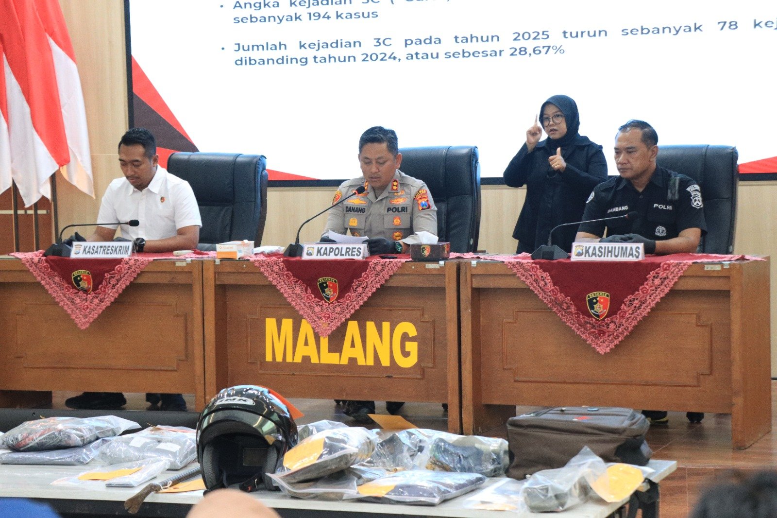 Operasi Sikat Semeru 2025, Polres Malang Ungkap 186 Kasus dan Amankan 54 Tersangka