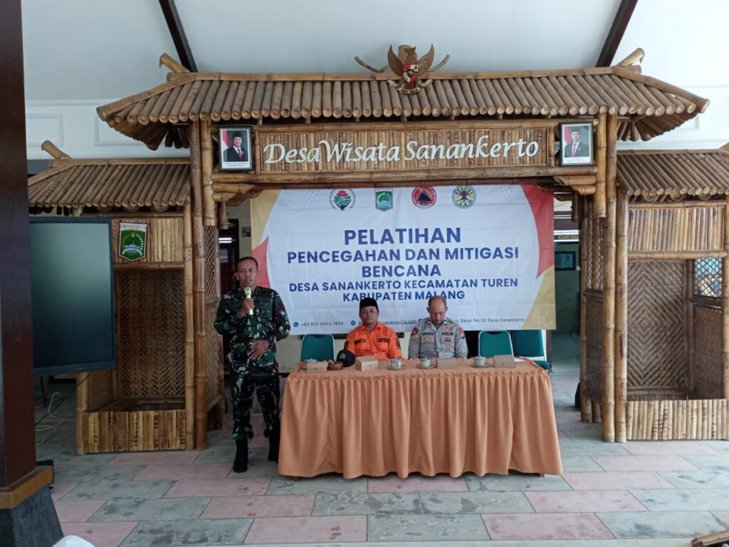 Sinergi Babinsa, BPBD dan Desa Sanankerto Tingkatkan Kapasitas Mitigasi Bencana - Teropong Rakyat