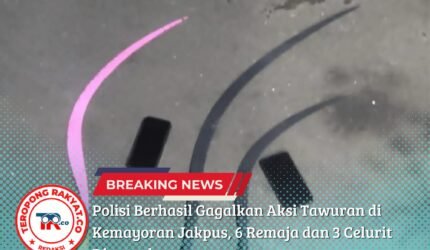 Polisi Berhasil Gagalkan Aksi Tawuran di Kemayoran Jakpus, 6 Remaja dan 3 Celurit Diamankan - Teropong Rakyat