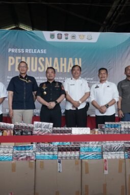 Pemusnahan Barang Kena Cukai Ilegal di Kabupaten Malang