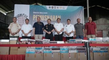 Pemusnahan Barang Kena Cukai Ilegal di Kabupaten Malang