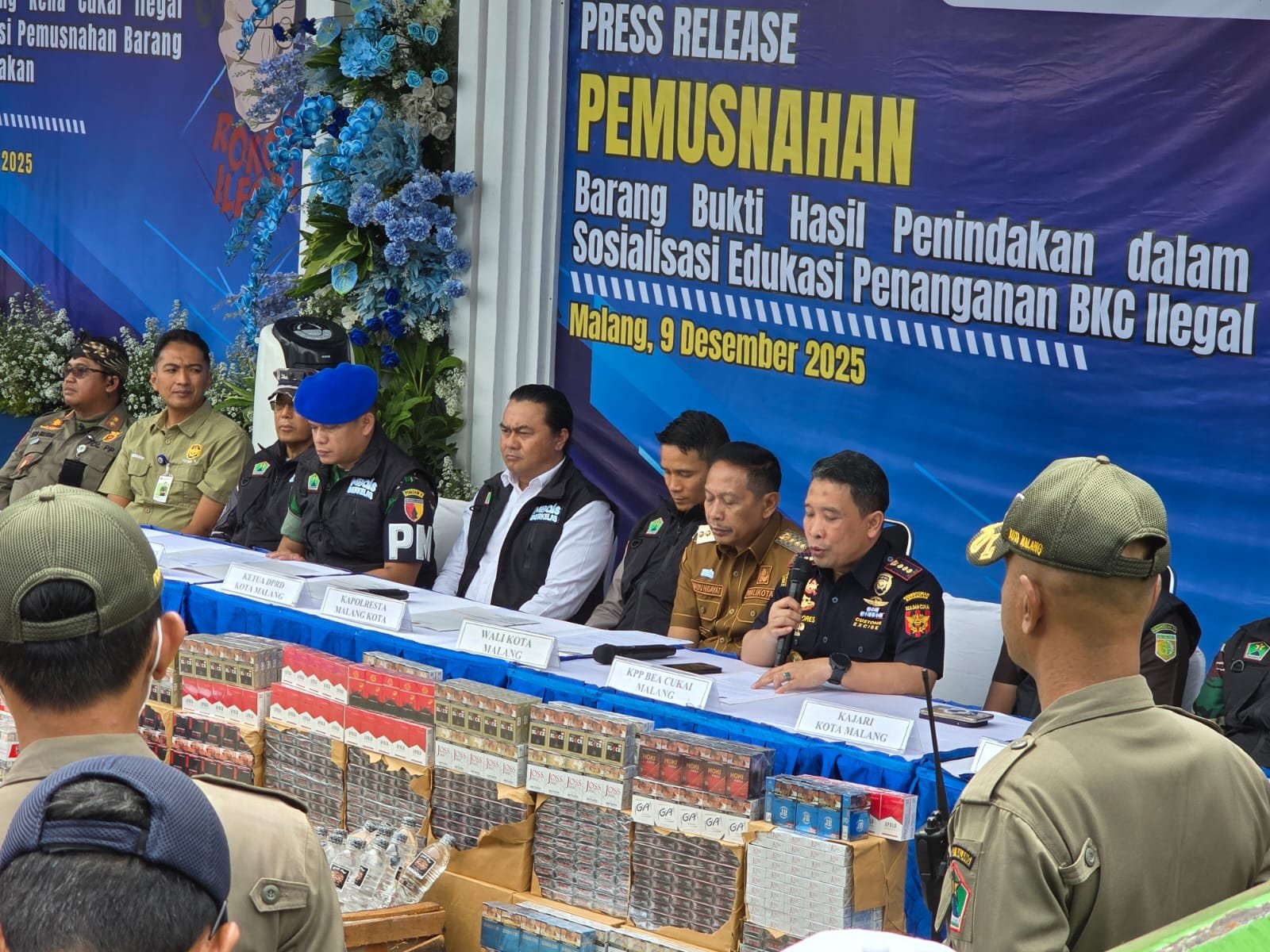 Bea Cukai Malang dan Pemerintah Kota Malang Kembali Gelar Pemusnahan Barang Hasil Penindakan