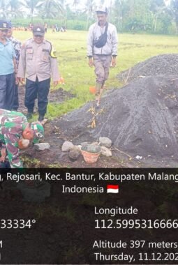 Peletakan Batu Pertama Pembangunan KDKMP di Desa Rejosari