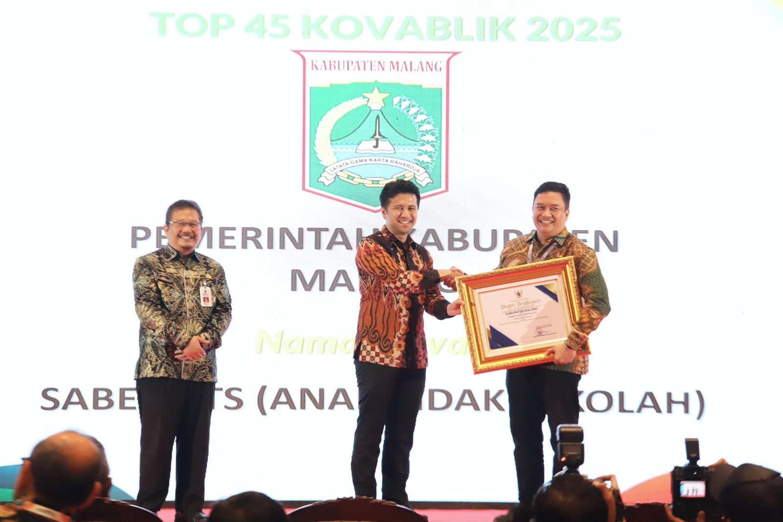 Inovasi SABER ATS Kabupaten Malang Raih Penghargaan Top 45 Kovablik Jawa Timur 2025