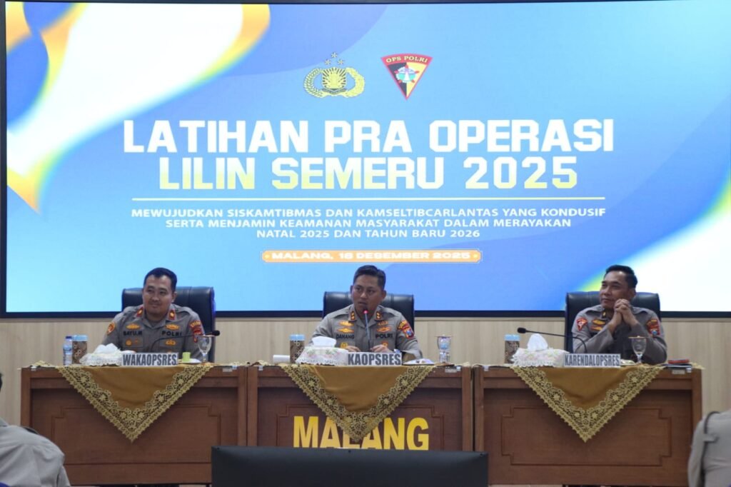 Jelang Operasi Lilin Semeru 2025, Polres Malang Gelar Latpraops Libatkan 258 Personel - Teropong Rakyat