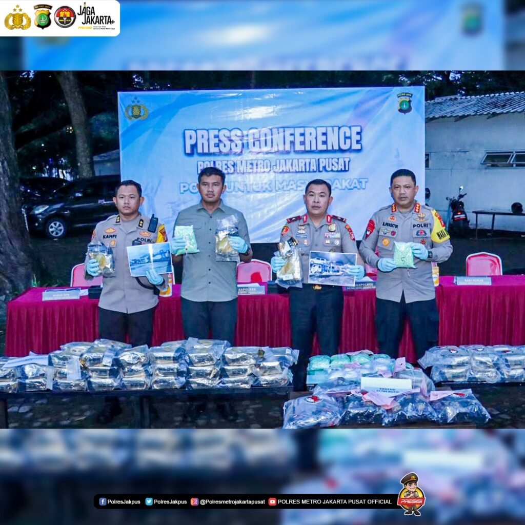 Sabu 109,4 kg dan 17.700 ekstasi diamankan, Polres Jakpus gagalkan peredaran narkoba - Teropong Rakyat