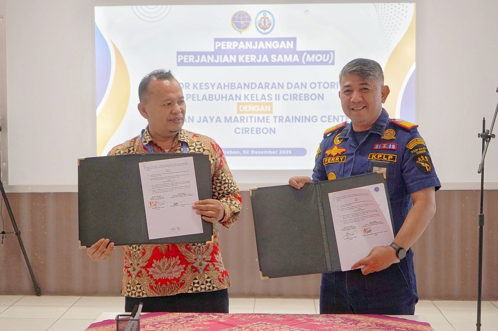 SDM Pelaut Unggul: KSOP Cirebon Tingkatkan Kualitas dengan Gandeng Training Center Maritim