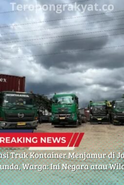 Garasi Truk Kontainer Menjamur di Jalan Sempit Marunda, Warga: Ini Negara atau Wilayah Bebas Hukum?