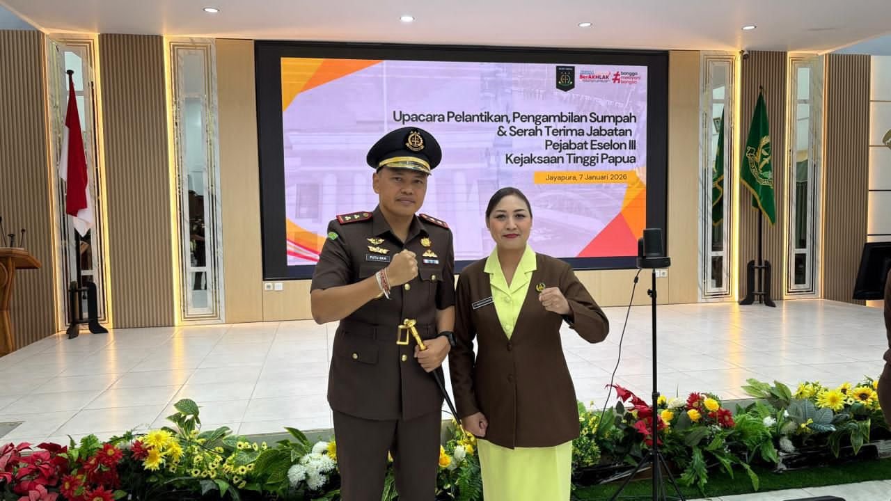 Kejati Papua Lantik I Putu Eka Suyantha Jadi Kajari Mimika, Gantikan Conny Novita