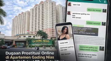 Dugaan Prostitusi Online Berbasis Aplikasi Muncul di Apartemen Gading Nias Jakarta Utara