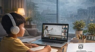 Disdik DKI Jakarta Terapkan PJJ Sementara Akibat Cuaca Ekstrem hingga 28 Januari 2026