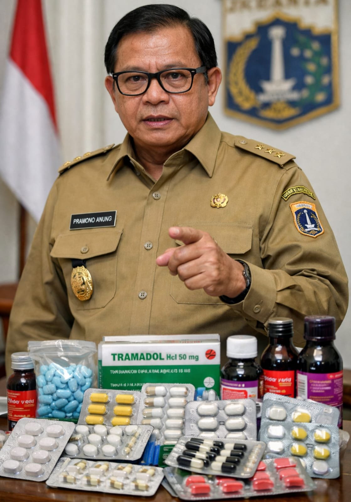 Gubernur Pramono Anung Perintahkan Satpol PP Tindak Penjualan Tramadol Ilegal di Jakarta