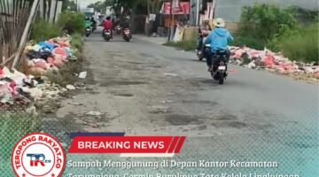 Sampah Menggunung di Depan Kantor Kecamatan Tarumajaya, Cermin Buruknya Tata Kelola Lingkungan