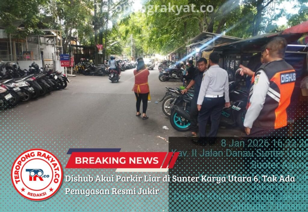 Portal Berita Indonesia dan Dunia Terkini Hari Ini, Update Harian Terbaru, Terlengkap, Tajam, Aktual dan Berimbang. Dishub Akui Parkir Liar di Sunter Karya Utara 6, Tak Ada Penugasan Resmi Jukir - Teropong Rakyat