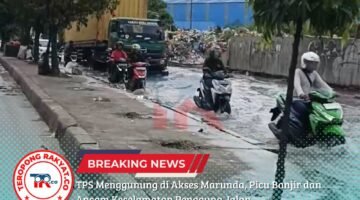 TPS Menggunung di Akses Marunda, Picu Banjir dan Ancam Keselamatan Pengguna Jalan