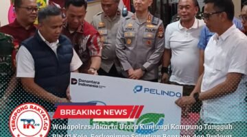Wakapolres Jakarta Utara Kunjungi Kampung Tangguh RW 01 Koja, Forkopimpo Salurkan Bantuan dan Perkuat Program Anti Narkoba