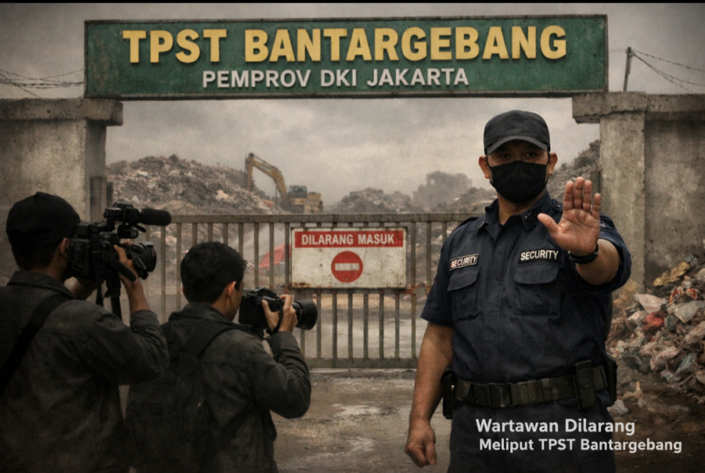 Kontroversi TPST Bantargebang, Wartawan Dilarang Masuk Lokasi Longsor - Teropong Rakyat
