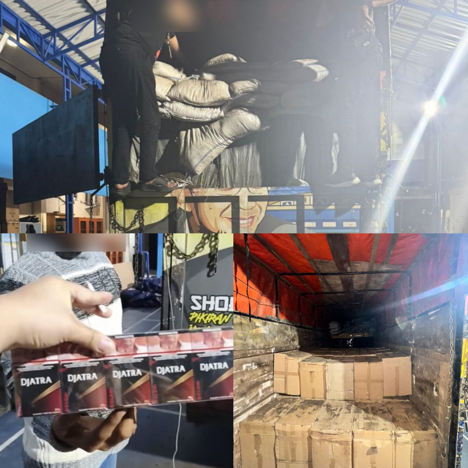 Disamarkan dalam Karung Kompos, Bea Cukai Malang Gagalkan Pengiriman Rokok Ilegal Rp3,7 Miliar
