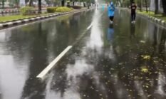 Hujan Bikin CFD Cibinong Lesu, Tapi Warga Tetap Memaksa Olahraga