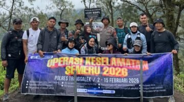 Polres Trenggalek Kampanyekan Operasi Keselamatan Semeru 2026 Dengan ‘Muncak Bareng