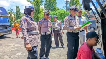 Operasi Keselamatan Semeru 2026 Ditlantas Polda Jatim Gelar Ramp Chek Angkutan Umum