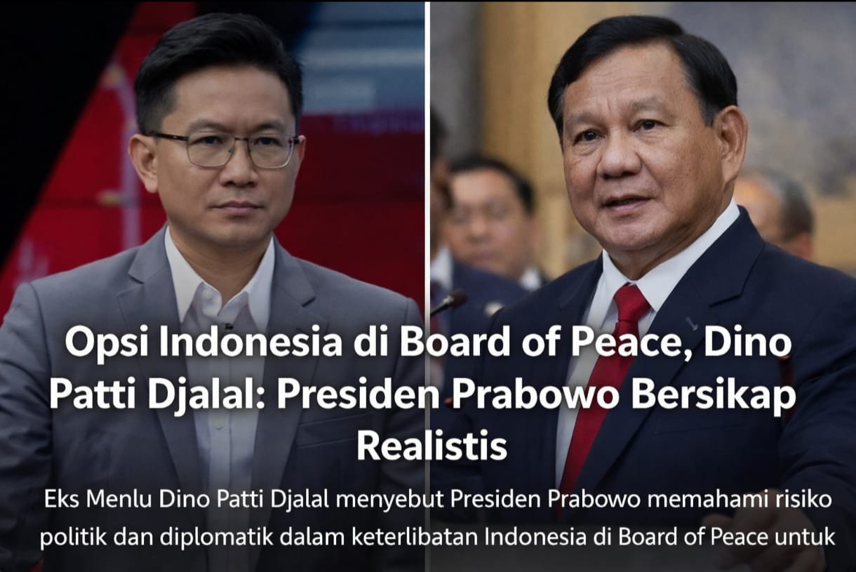 Opsi Indonesia di Board of Peace, Dino Patti Djalal: Presiden Prabowo Bersikap Realistis
