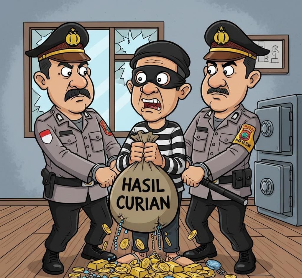 Portal Berita Indonesia dan Dunia Terkini Hari Ini, Update Harian Terbaru, Terlengkap, Tajam, Aktual dan Berimbang. Bobol Brankas Logam Mulia Senilai Rp168 Juta, Dua Pemuda di Batu Diringkus Polisi - Teropong Rakyat