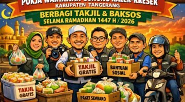 Berbagi di Bulan Suci, Wujud Kepedulian Pokja Wartawan Gunung Kaler–Kreseke