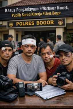 Kasus Dugaan Penganiayaan 9 Wartawan Mandek, Publik Soroti Kinerja Polres Bogor