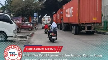 Parkir Liar Kebal Aturan di Jalan Jampea, Koja — Plang Larangan Hanya Jadi Pajangan